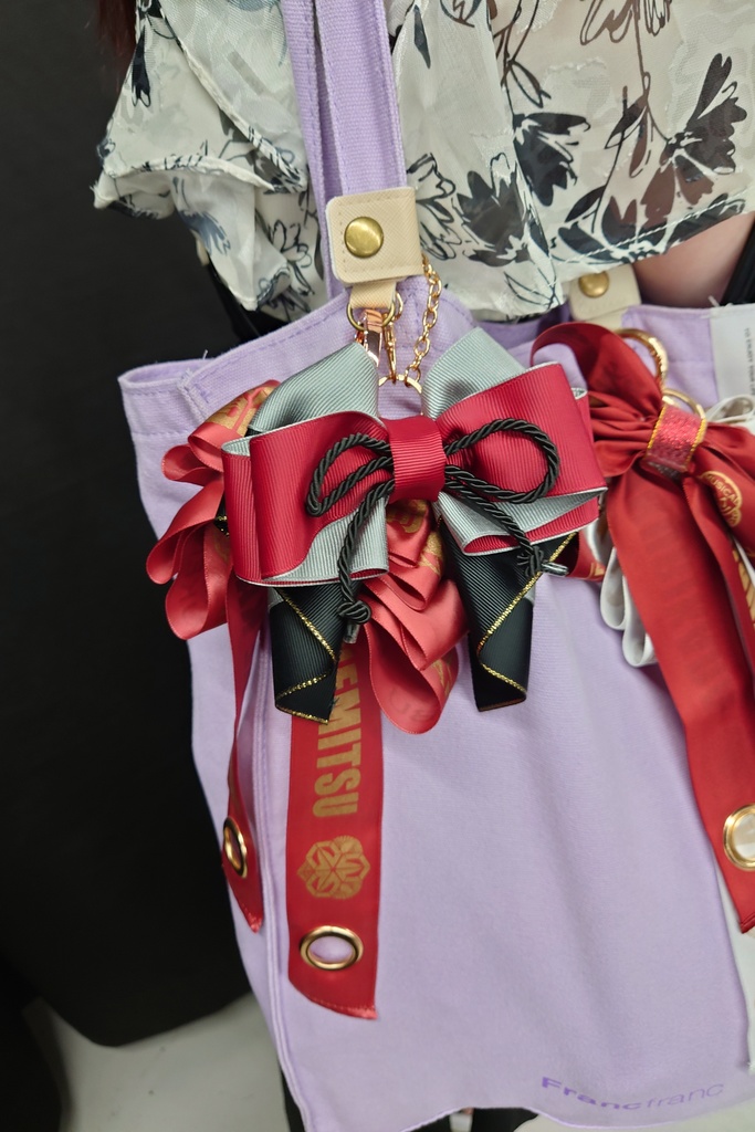 刀剣乱舞 山鳥毛 イメージ♡ 推し活リボンチャーム(バッグチャーム・ヘアアクセサリー)ライブ/舞台/イベントに