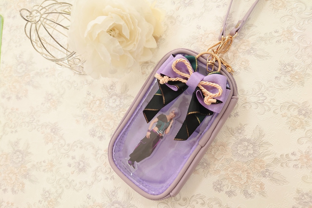 推しカラーが選べる🎀リボンチャームミニサイズ(ヘアゴム/キーホルダー/バッグチャーム)推し活・量産型・卒業式にも♪夏フェス・ライブ