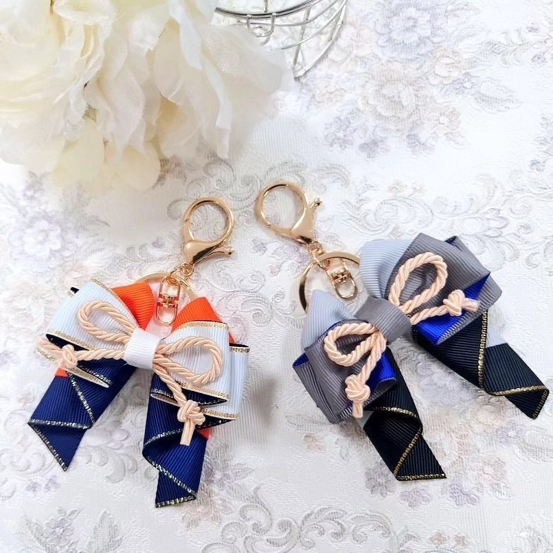 刀剣乱舞 山姥切長義🎀リボンチャームミニサイズ(ヘアゴム/キーホルダー/バッグチャーム)推し活・量産型・卒業式にも♪
