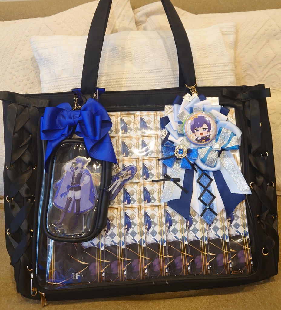 刀剣乱舞 豊前江 イメージ♡ 推し活リボンチャーム(バッグチャーム・ヘアアクセサリー)ライブ/舞台/イベントに