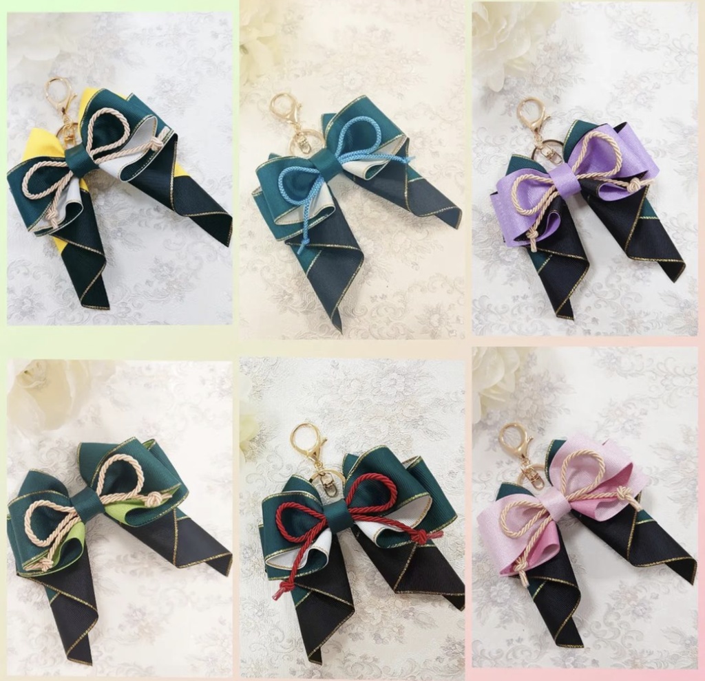 刀剣乱舞 豊前江 イメージ♡ 推し活リボンチャーム(バッグチャーム・ヘアアクセサリー)ライブ/舞台/イベントに