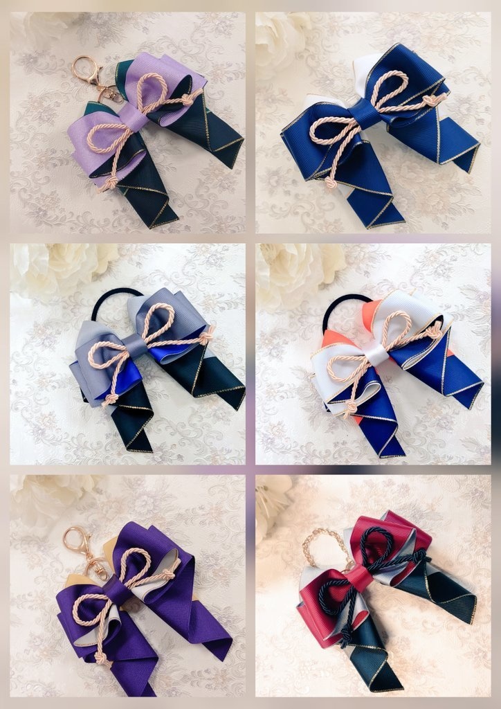 刀剣乱舞 にっかり青江 イメージ♡ 推し活リボンチャーム(バッグチャーム・ヘアアクセサリー)ライブ/舞台/イベントに