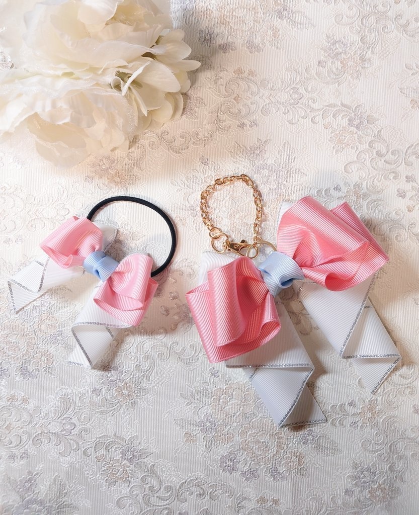 にじさんじ イメージリボン♡ 推し活リボンチャーム(バッグチャーム・ヘアアクセサリー)ライブ/舞台/イベントに