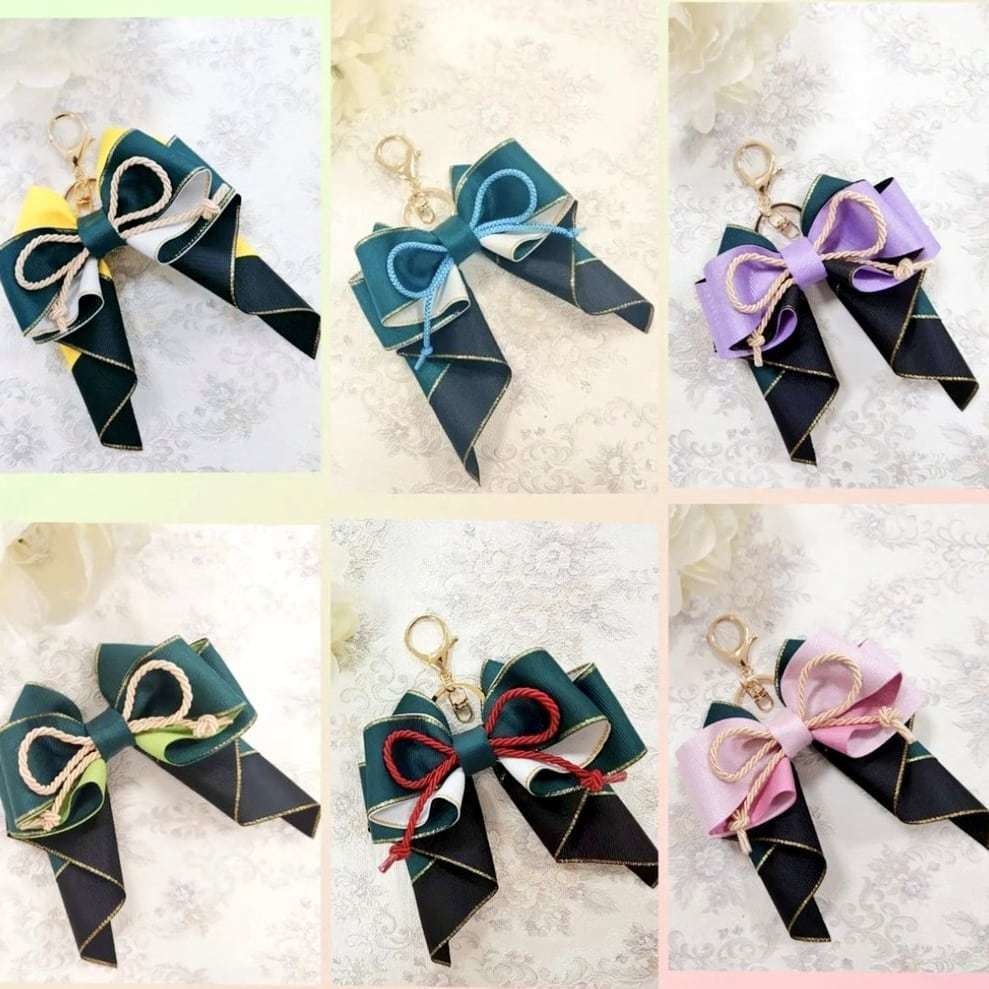 刀剣乱舞 五月雨江 イメージ♡ 推し活リボンチャーム(バッグチャーム・ヘアアクセサリー)ライブ/舞台/イベントに