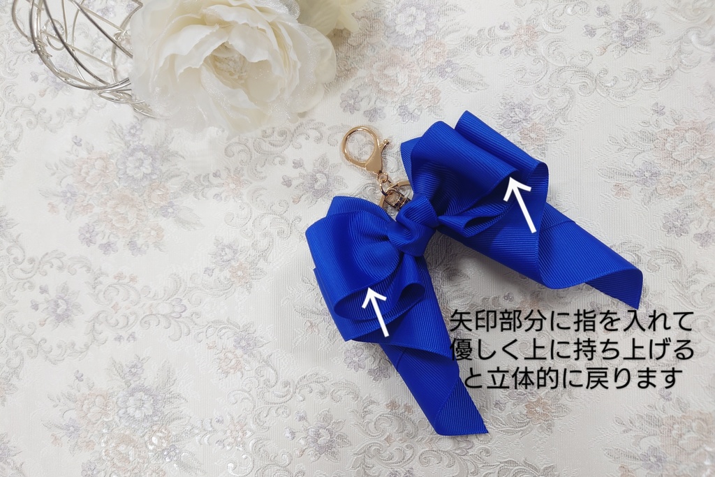 刀剣乱舞 五月雨江 イメージ♡ 推し活リボンチャーム(バッグチャーム・ヘアアクセサリー)ライブ/舞台/イベントに