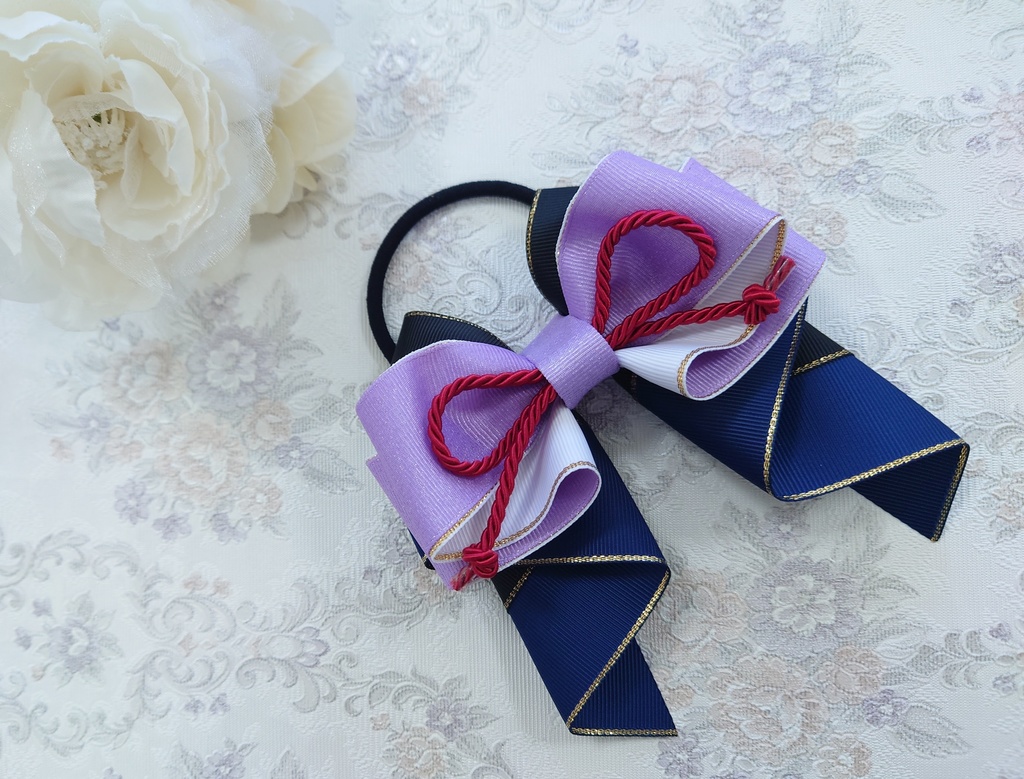 刀剣乱舞 歌仙兼定 イメージ♡ 推し活リボンチャーム(バッグチャーム・ヘアアクセサリー)ライブ/舞台/イベントに