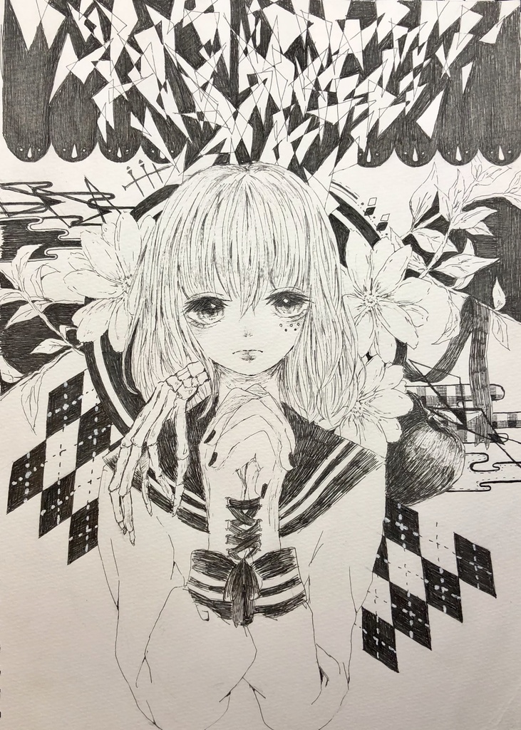 創作イラスト原画②