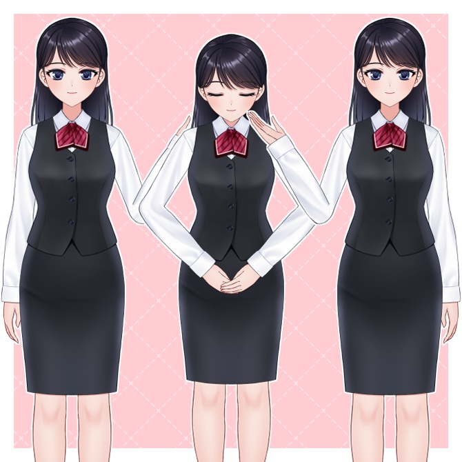 【live2D汎用モデル】できる!おねえさん(sakura)【VTS対応】