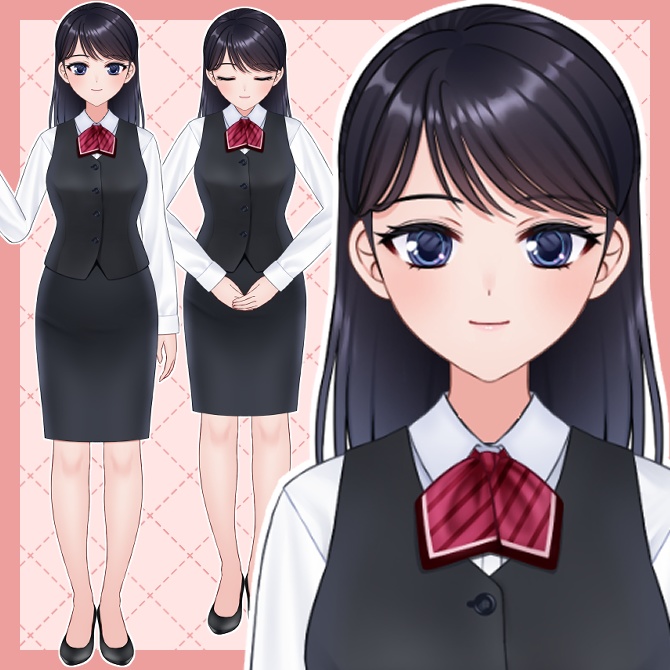 【live2D汎用モデル】できる!おねえさん(sakura)【VTS対応】