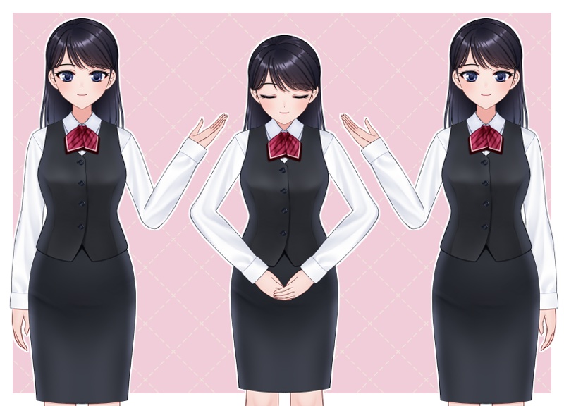 【live2D汎用モデル】できる!おねえさん(sakura)【VTS対応】