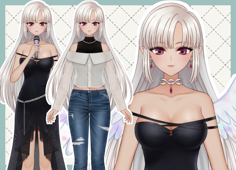 【live2D汎用モデル】オパール羽の天使(cocoa)【VTS&nizima LIVE対応】