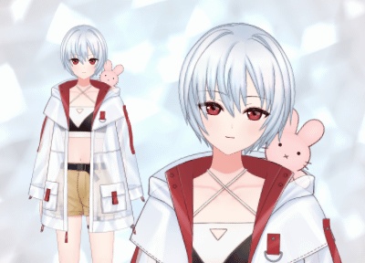 【live2D汎用モデル】中性的な白髪っ子(sui)【VTS&nizima LIVE対応】