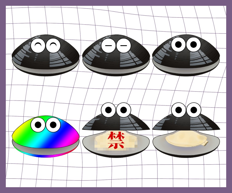 【汎用モデル】しじみちゃん【VTS&nizima LIVE対応】