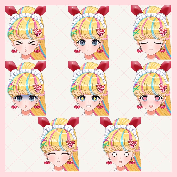 【パーツ分け済みPSD】バニーウェイトレス【汎用立ち絵】