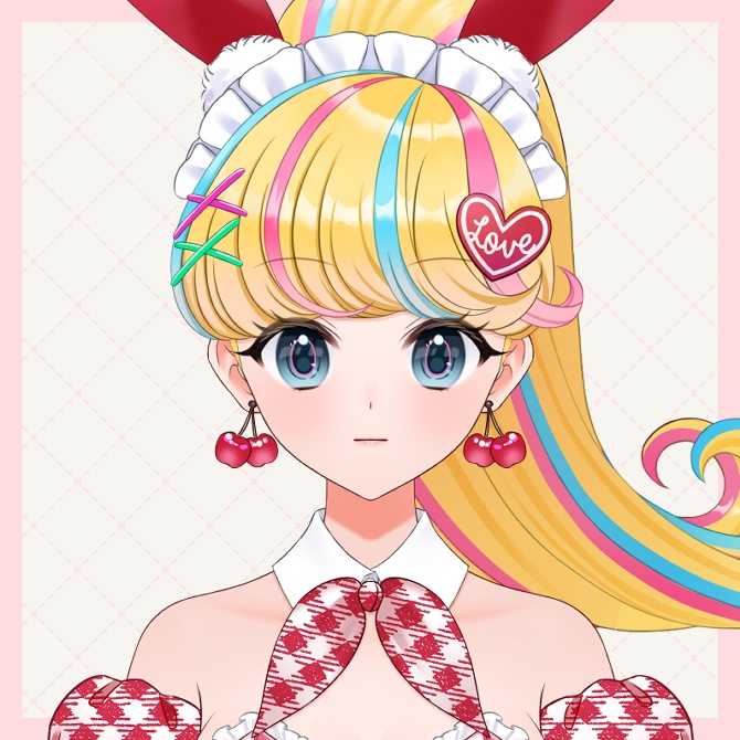 【パーツ分け済みPSD】バニーウェイトレス【汎用立ち絵】