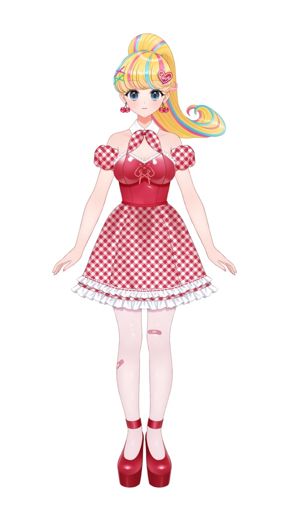 【パーツ分け済みPSD】バニーウェイトレス【汎用立ち絵】