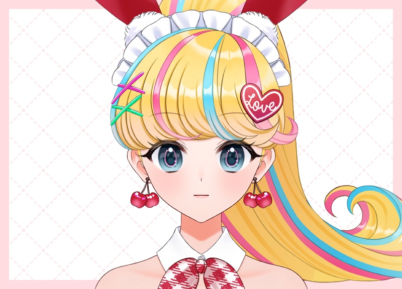 【パーツ分け済みPSD】バニーウェイトレス【汎用立ち絵】