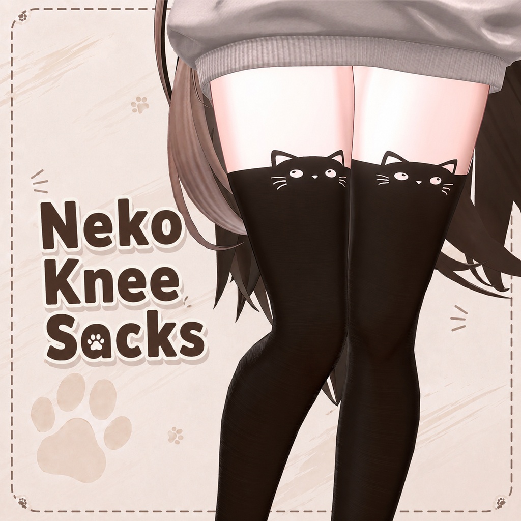 にゃんこ肉球タイツ / Kitty Paw Tights (kaguya)