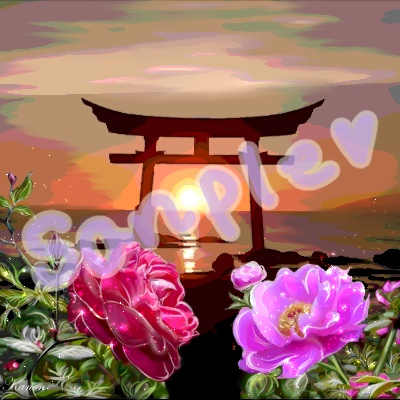 ～鳥居と薔薇とはまなす～