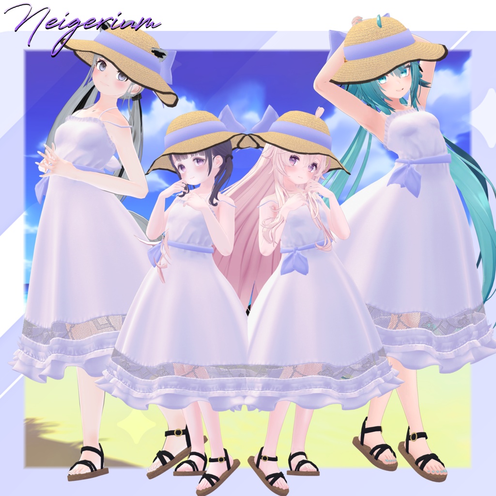 【62アバター対応】サマードレス