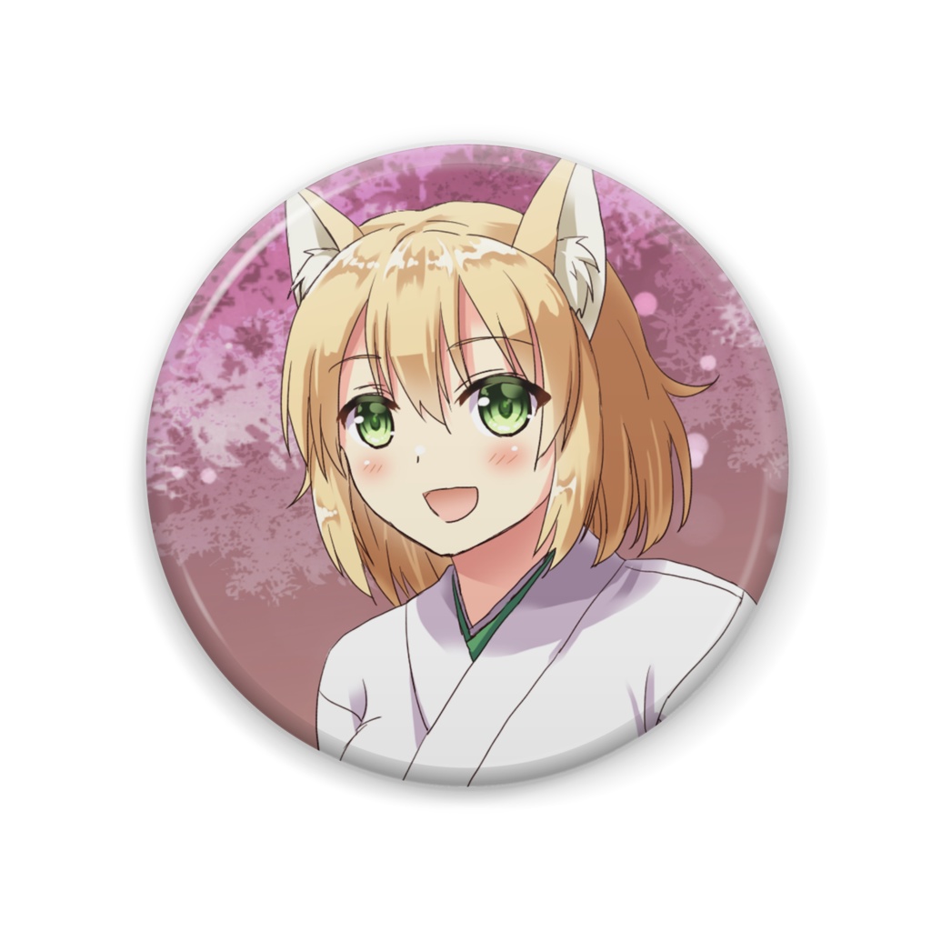 まとい丸形缶バッジ