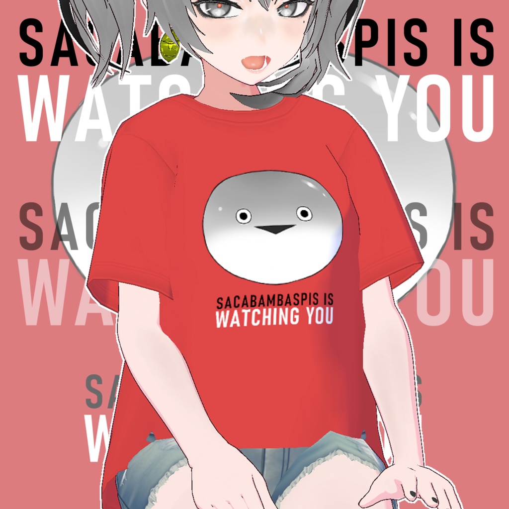 【無料】 サカバンバスピスTシャツ 【VRoid衣装】