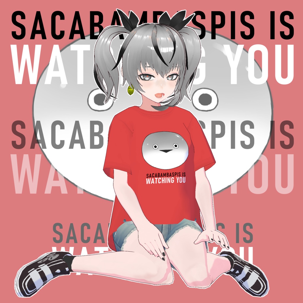 【無料】 サカバンバスピスTシャツ 【VRoid衣装】