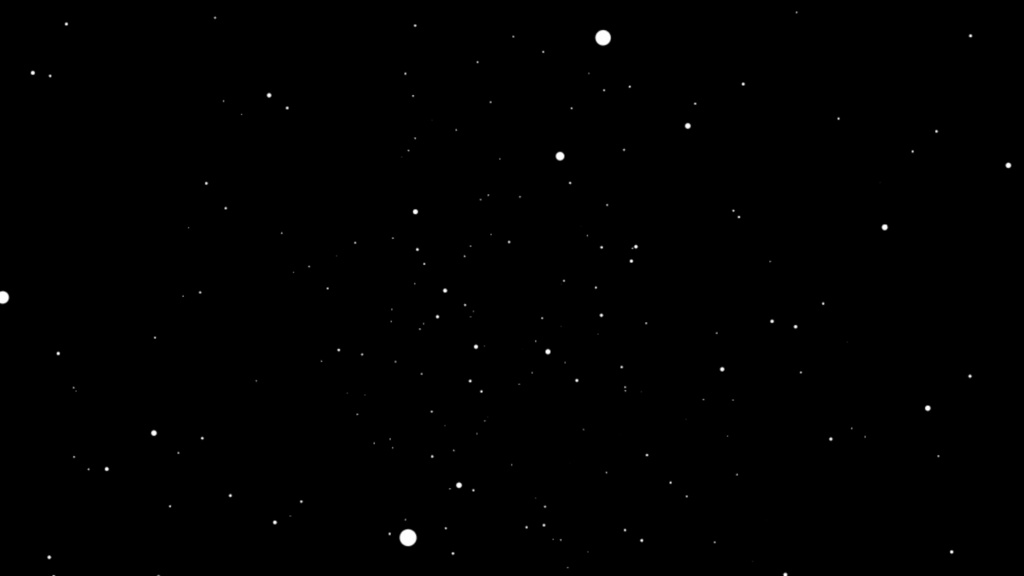 ループ動く宇宙浮遊の背景アニメーション素材｜.mp4透過可能