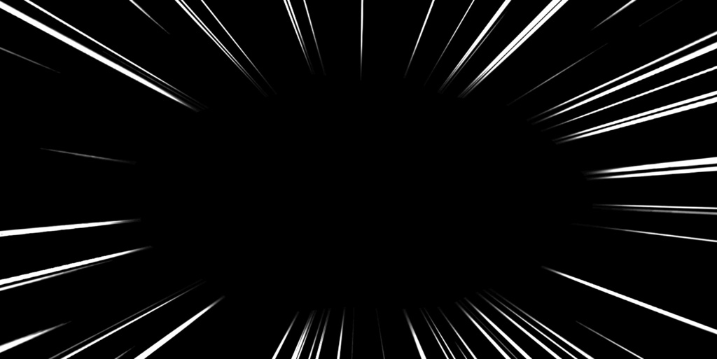 集中線ループアニメーション素材|.mp4透過可能