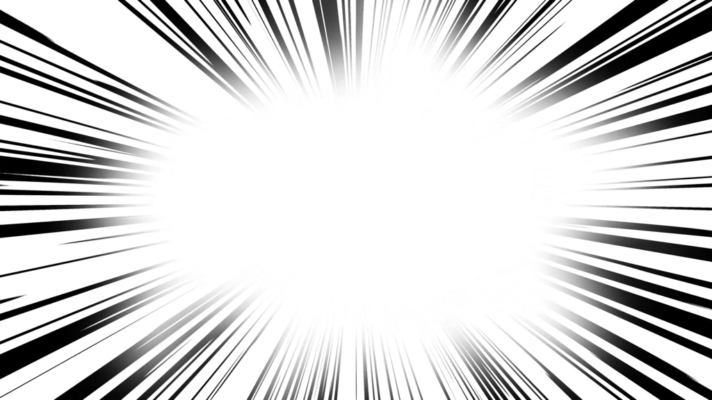 6色セット集中線ループアニメーション素材|4K | .mp4透過可能