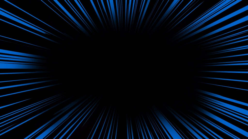 6色セット集中線ループアニメーション素材|4K | .mp4透過可能