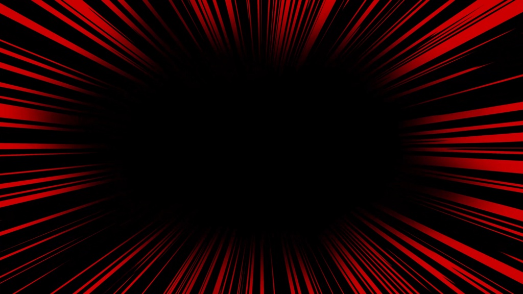 6色セット集中線ループアニメーション素材|4K | .mp4透過可能