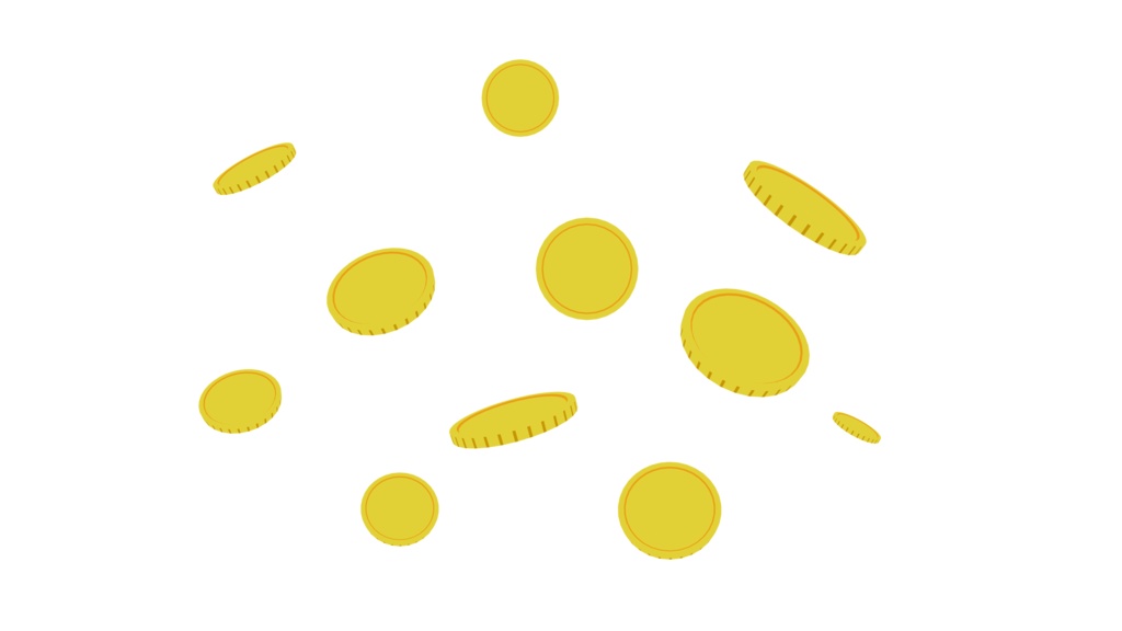 フロートループアニメーション素材5個セット|4K | .mov透過