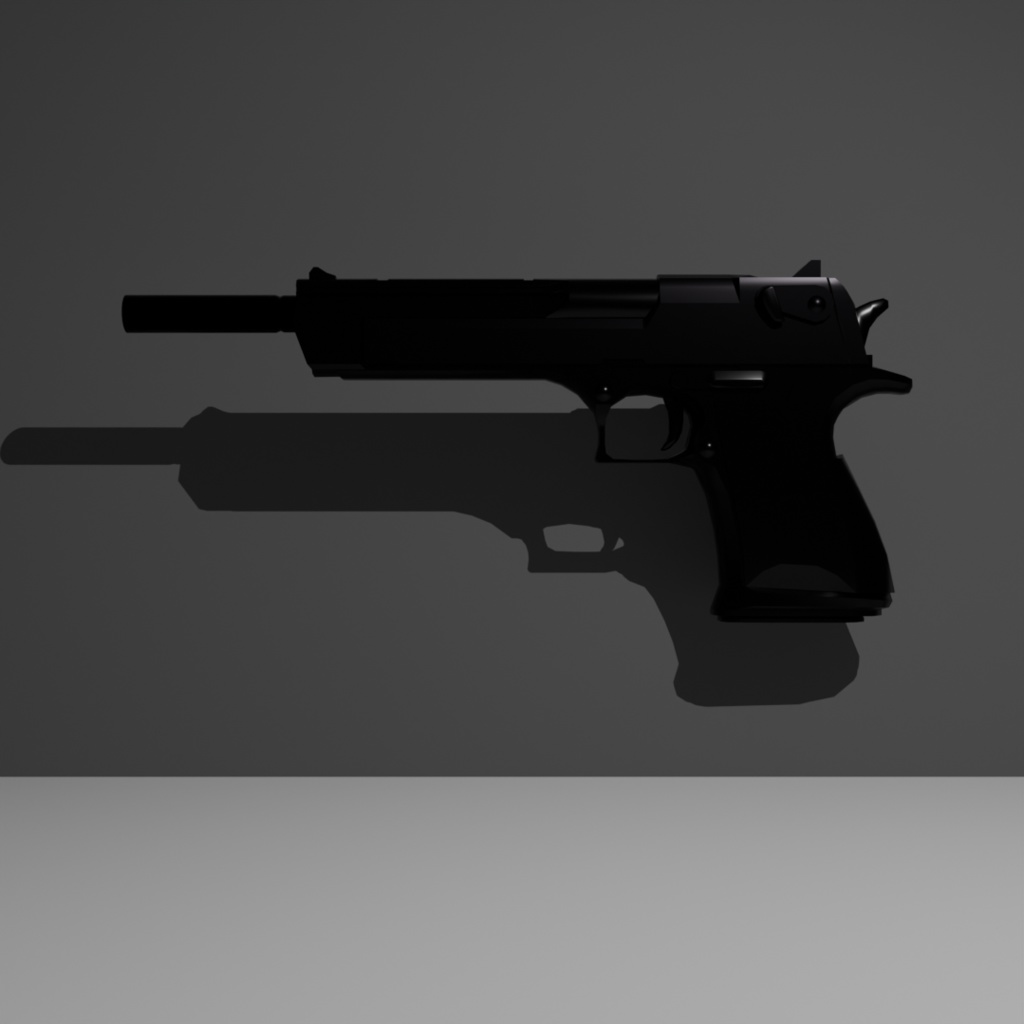 ハンドガン3Dモデル