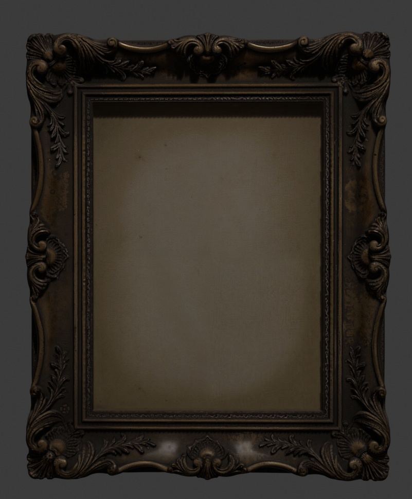 アンティーク・額縁 - 撮影・ゲーム用3Dモデル