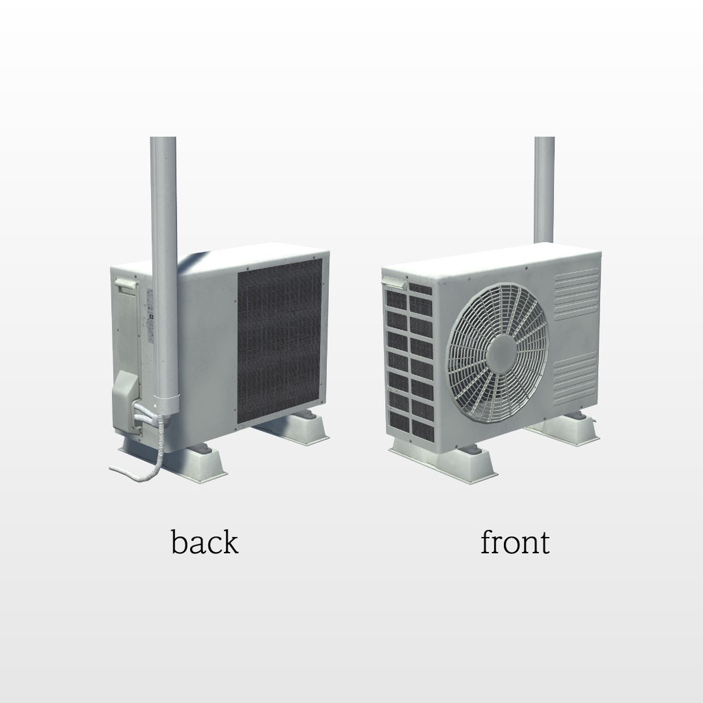 【3Dモデル】室外機