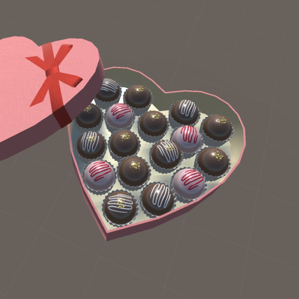 【3Dモデル】バレンタインチョコ