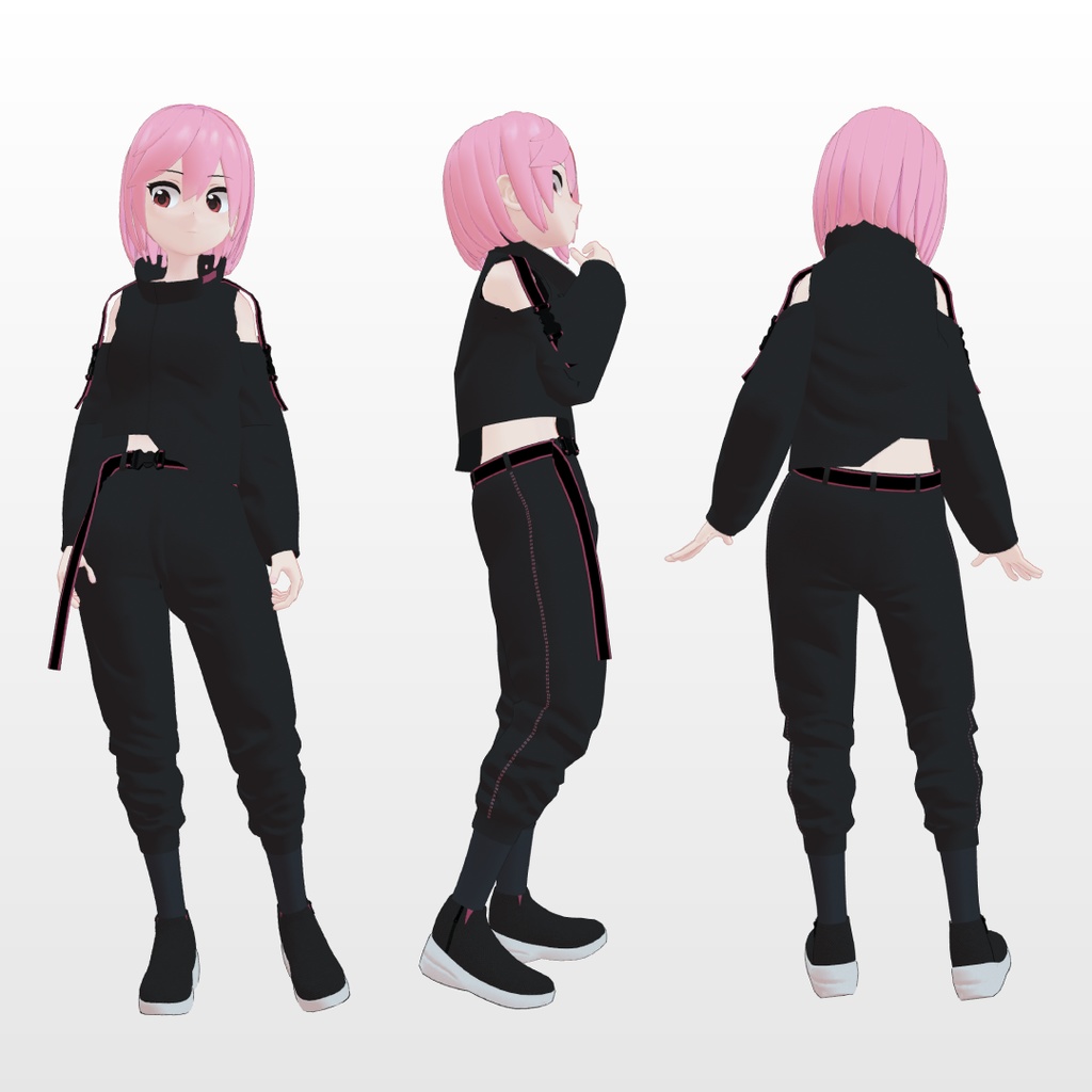 【VRChat想定3Dモデル】Yura -ユウラ-