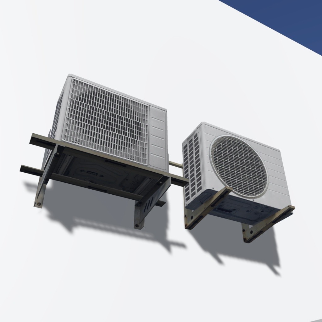 【3Dモデル】室外機セット