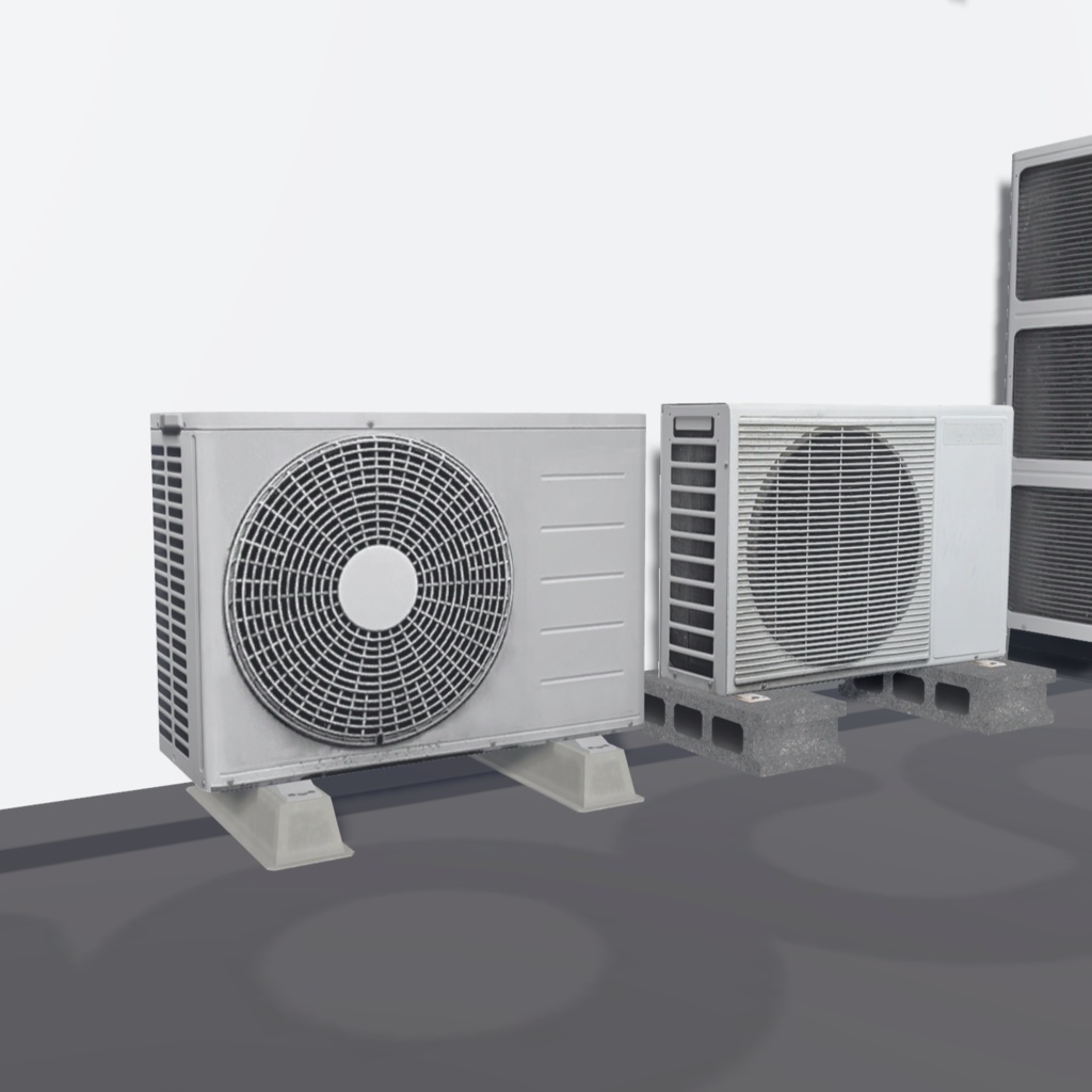 【3Dモデル】室外機セット