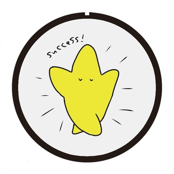 [おまけ]運が良いと付いてくる 星のsuccess！缶バッジ