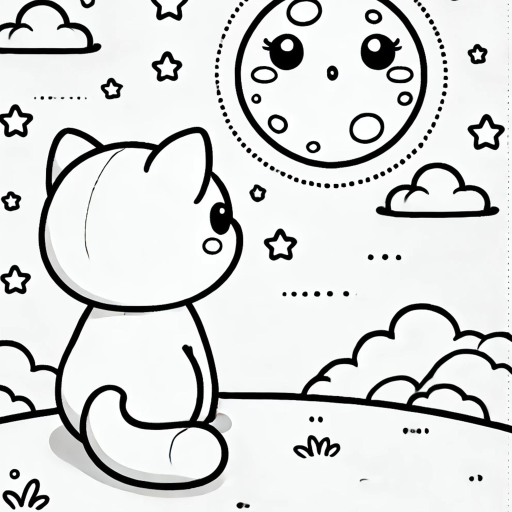 大人のための静かな猫時間 特典ぬりえ 2巻