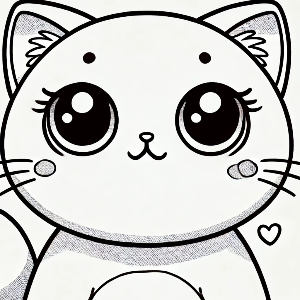 大人のための静かな猫時間 特典ぬりえ 2巻