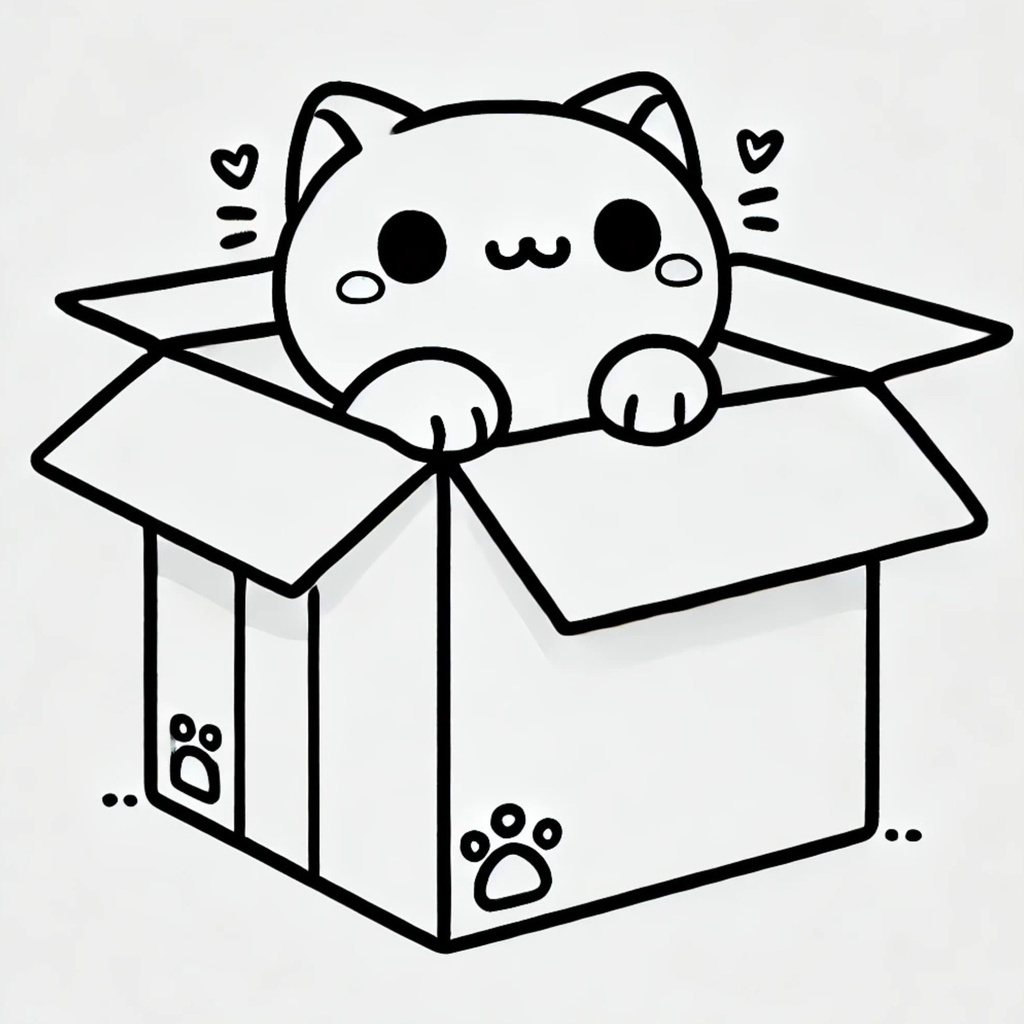 大人のための静かな猫時間 特典ぬりえ 2巻