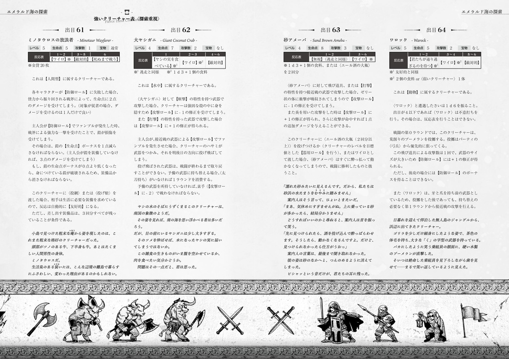 『エメラルド海の探索』ローグライクハーフd66シナリオ