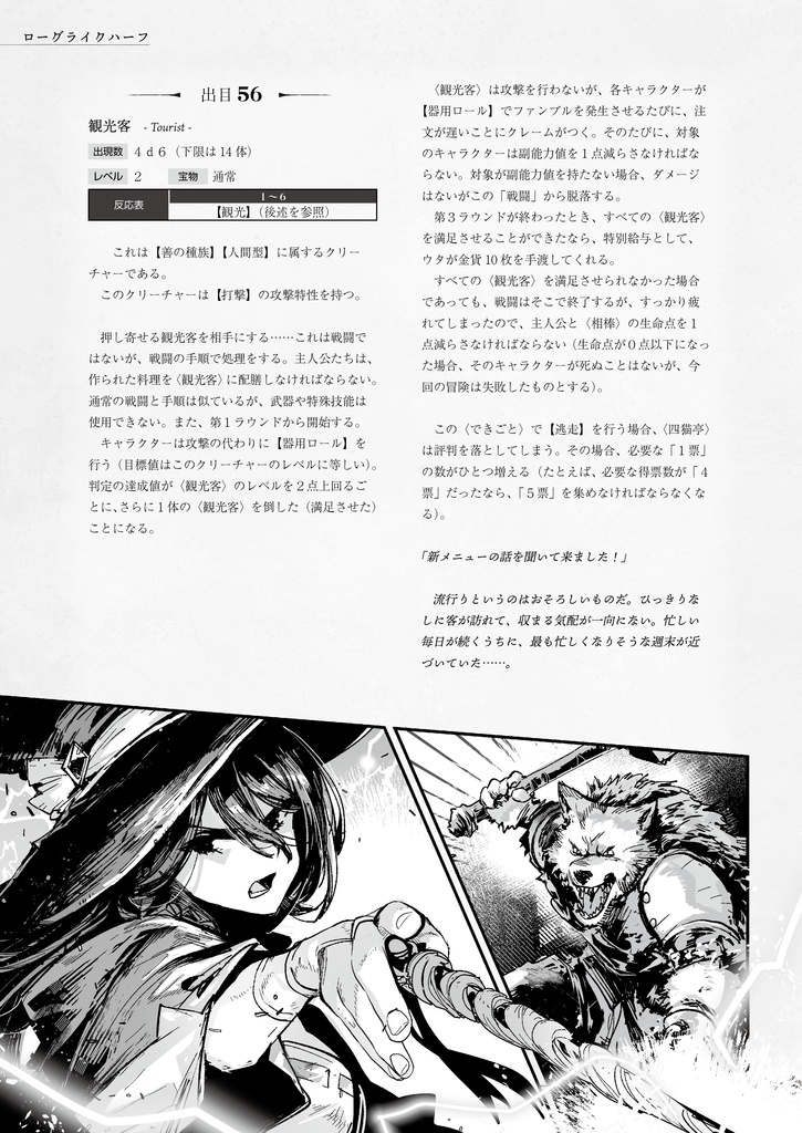 「〈四猫亭〉の幽霊」ローグライクハーフd66シナリオ