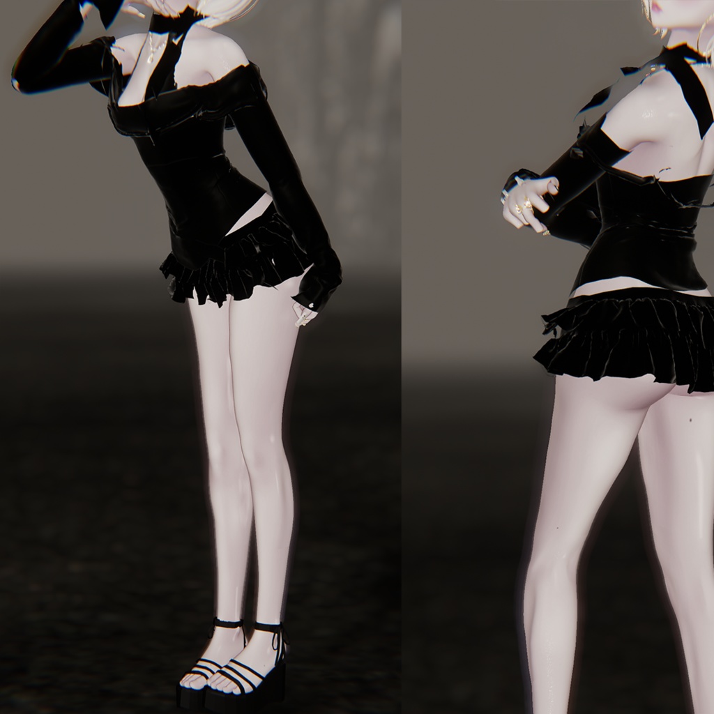 🦢🌑 [Light And Dark Outfit}