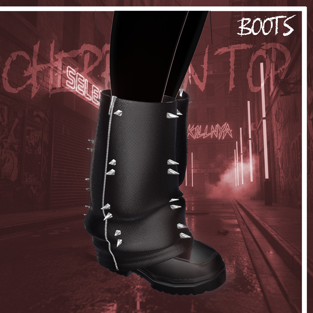 【10アバター対応】★🎸 RED PUNK - レッドパンク