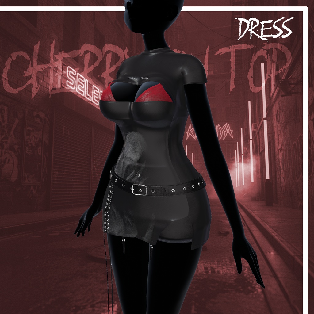 【10アバター対応】★🎸 RED PUNK - レッドパンク