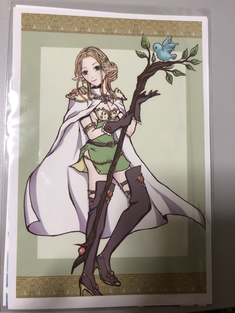 ポストカード「エルフの魔道士」